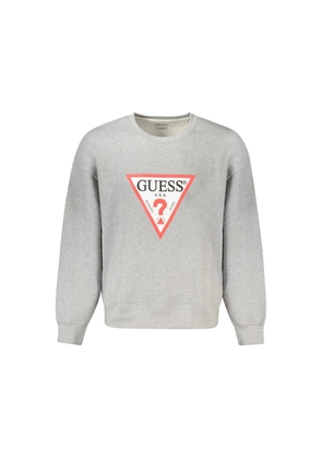Guess Jeans Gray Cotton Sweatshirt - L