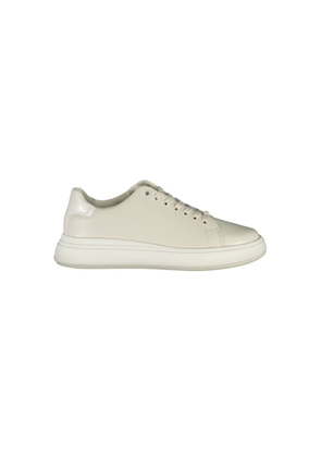 Calvin Klein Beige Leather Women Sneaker - EU37/US7
