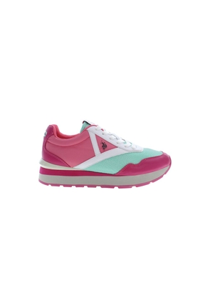 Pink Polyester Women Sneaker - EU38/US8