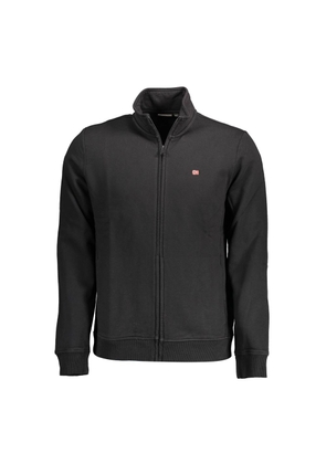 Black Cotton Men Sweater - M