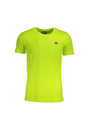 Yellow Cotton Men T-Shirt - XL