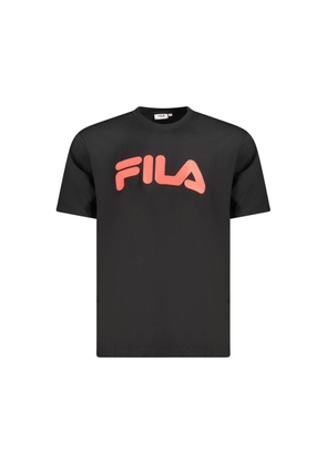 Black Cotton Men T-Shirt - XL