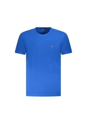 Blue Cotton Men T-Shirt - XL