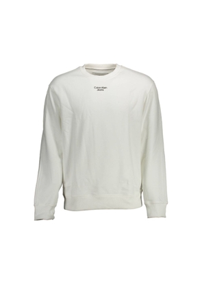 White Cotton Men Sweater - XXL