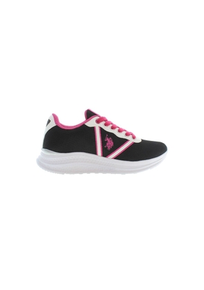Black Polyester Women Sneaker - EU37/US7