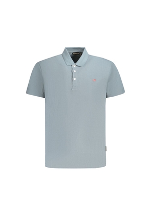 Brown Cotton Men Polo Shirt - M