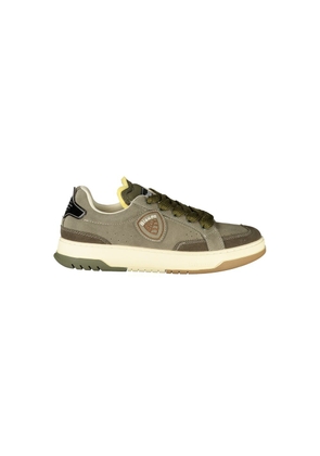 Green Leather Men Sneaker - EU42/US9