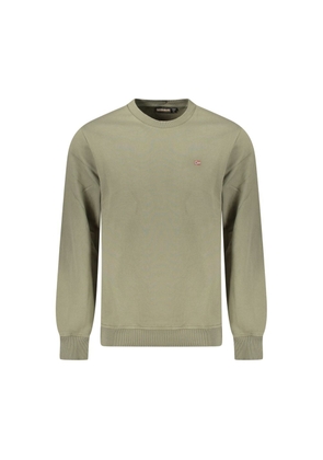 Napapijri Green Cotton Men Sweater - M