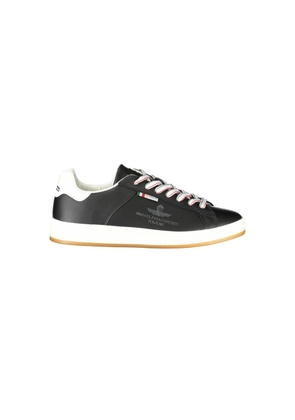 Black Leather Men Sneaker - EU45/US12
