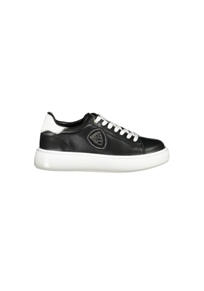 Black Leather Women Sneaker - EU37/US7