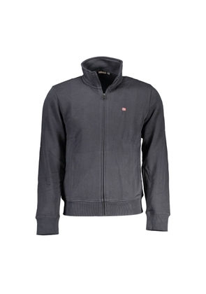 Black Cotton Men Sweater - M