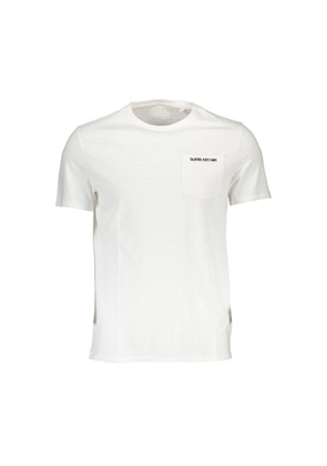 White Cotton Men T-Shirt - XL