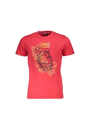 Red Cotton Men T-Shirt - XL