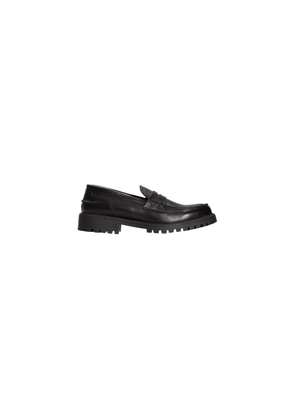 Roberto Pepe Luxury Black Calfskin Loafer - EU45/US12