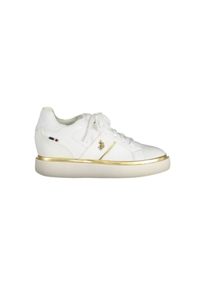 White Polyester Women Sneaker - EU39/US9