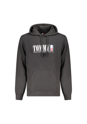 Black Cotton Men Sweater - L