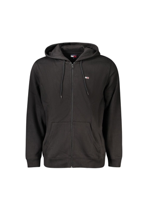 Black Cotton Men Sweater - M