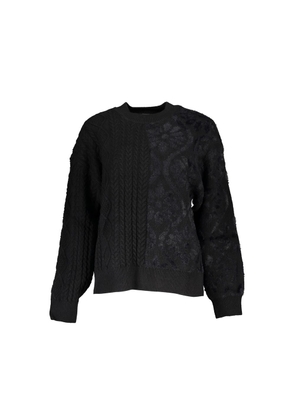 Black Cotton Sweater - XL