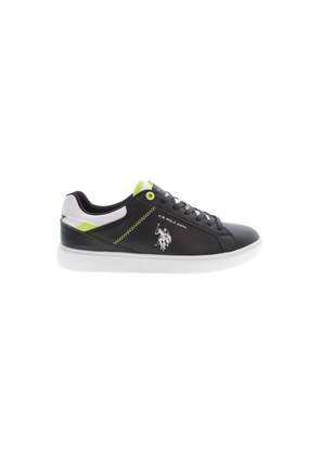 Black Polyester Men Sneaker - EU44/US11