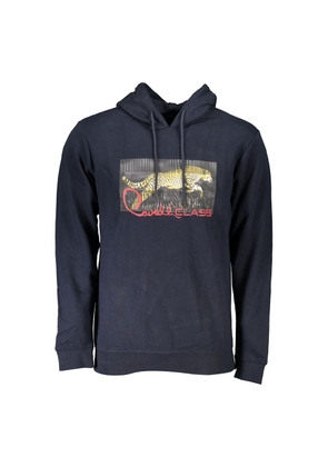 Blue Cotton Men Sweater - M