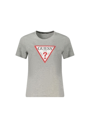 Gray Cotton Tops & T-Shirt - L