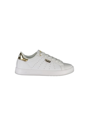 Lace-Up Luxe Sneakers with Golden Accents - EU39/US9