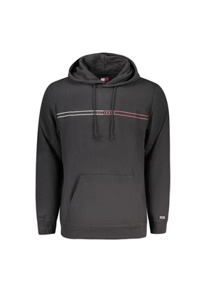 Black Cotton Men Sweater - M