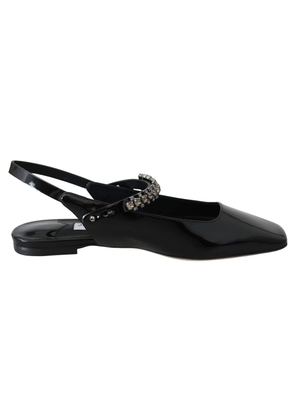 Jimmy Choo Mahdis Flat  Patent Flat Shoes - EU36/US6