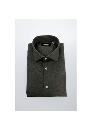Baldinini Trend Gray Cotton Shirt - XXL