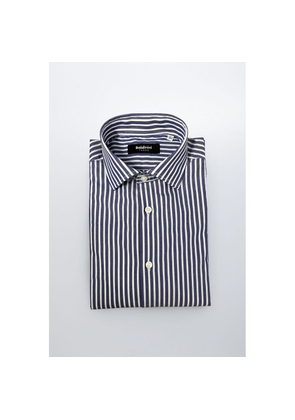 Baldinini Trend Blue Cotton Shirt - XXL