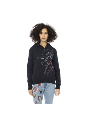 Mr&Mrs Italy Blue Cotton Sweatshirt - XS