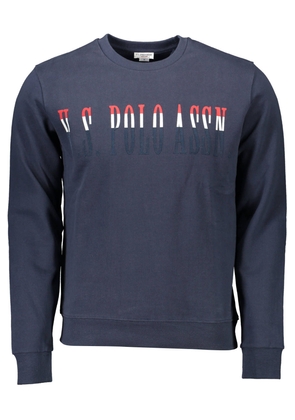 Blue Cotton Men Sweater - 3XL