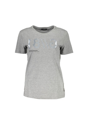 Brown Cotton Women T-Shirt - S