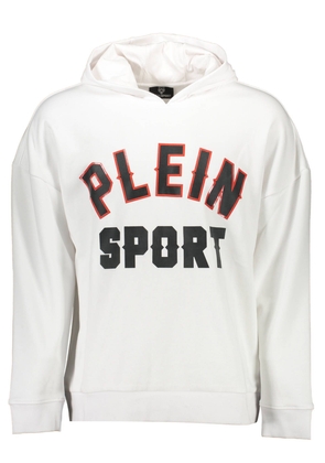 Plein Sport White Cotton Men Sweater - XL