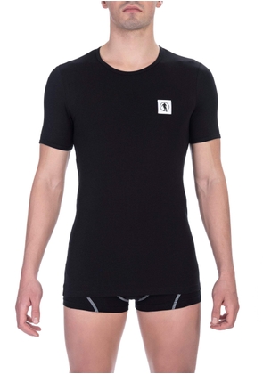 Bikkembergs Black Cotton T-Shirt - S