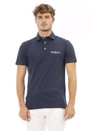 Baldinini trend Blue Cotton Polo Shirt - M