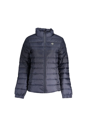 Blue Polyester Women Jacket - M