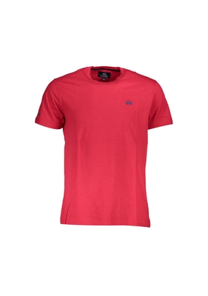 Red Cotton Men T-Shirt - L