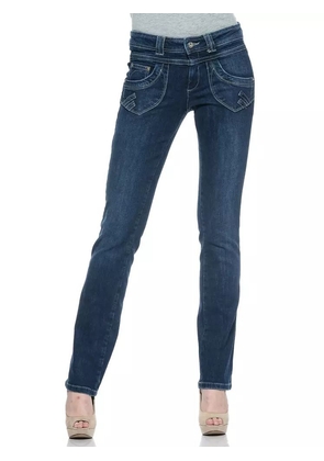 Ungaro Fever Blue Cotton Jeans & Pant - W30