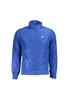 Blue Polyester Men Jacket - XL