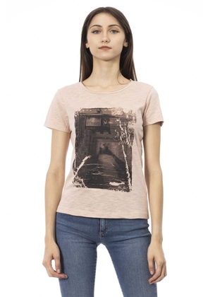 Trussardi Action Pink Cotton Tops & T-Shirt - M