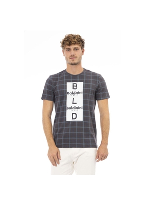 Baldinini Trend Gray Cotton T-Shirt - L