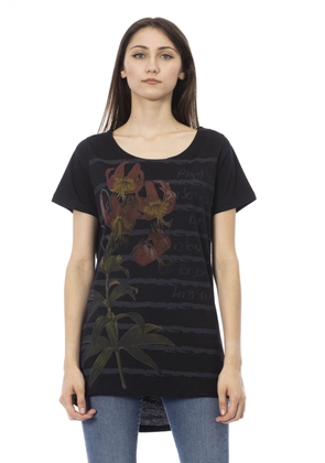 Trussardi Action Black Cotton Tops & T-Shirt - L