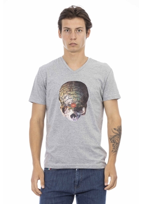Trussardi Action Gray Cotton T-Shirt - M
