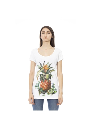 Just Cavalli White Cotton Tops & T-Shirt - M