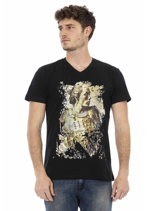 Trussardi Action Black Cotton T-Shirt - M