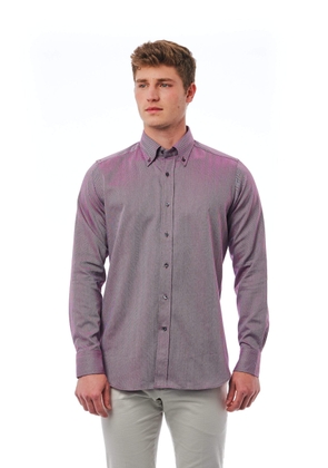 Bagutta Burgundy Cotton Shirt - XL