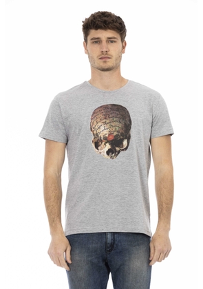 Trussardi Action Gray Cotton T-Shirt - XXL