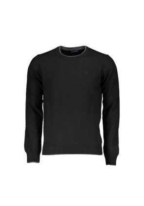 Black Polyamide Men Sweater - XXL