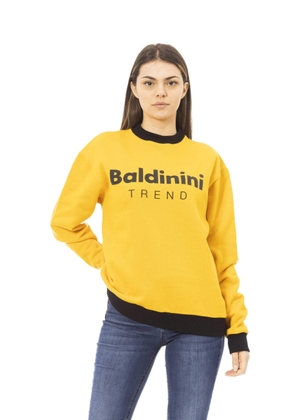 Baldinini Trend Yellow Cotton Sweater - M